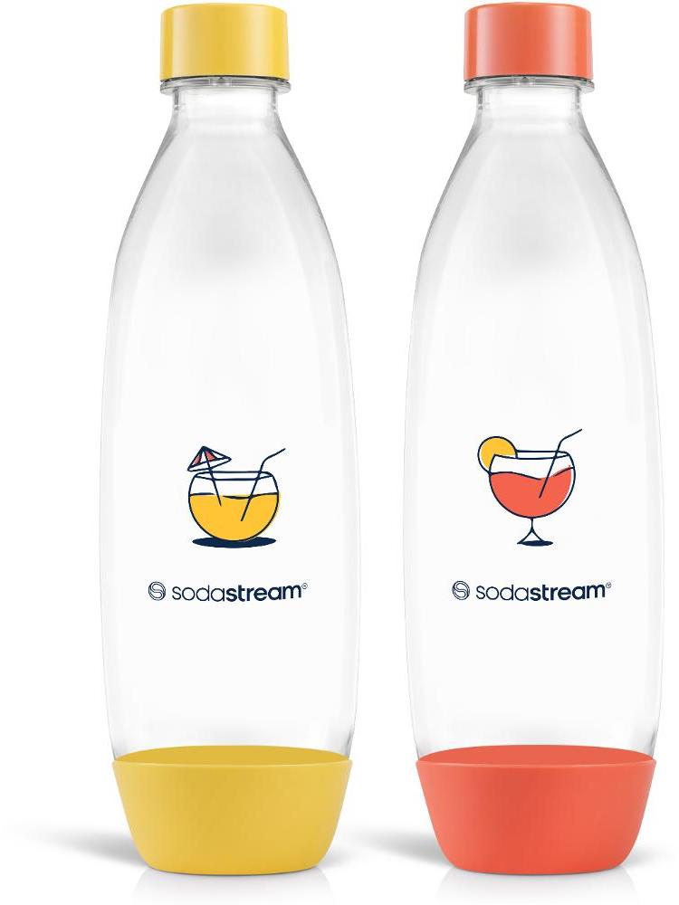 SODASTREAM Fľaša Fuse 2 × 1 l Orange/Yellow do umývačky