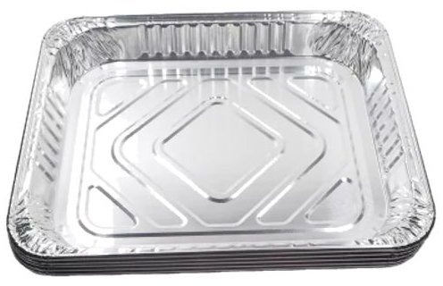 SOLO Obdĺžniková BBQ miska 318 * 262 * 63 mm, 3100 ml, bez otvorov / 5ks