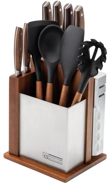 CS KOCHSYSTEME Sada nožov a kuchynského náčinia v stojane SOLTAU 12ks