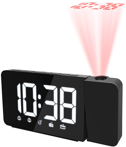 Solight Projekčné hodiny s rádiom a budíkom