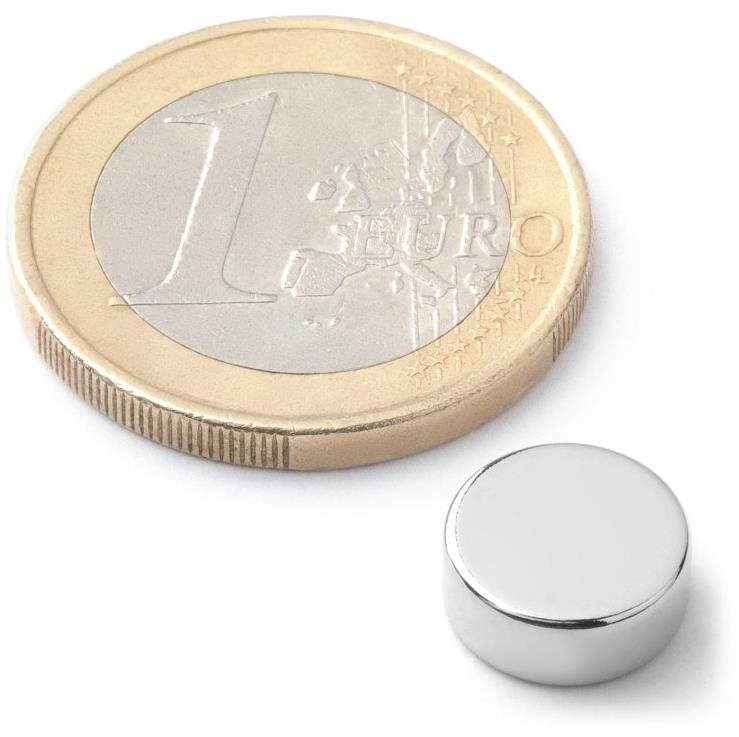 SOLLAU neodymový silný valec D 10 × 4 mm – balenie 10 ks