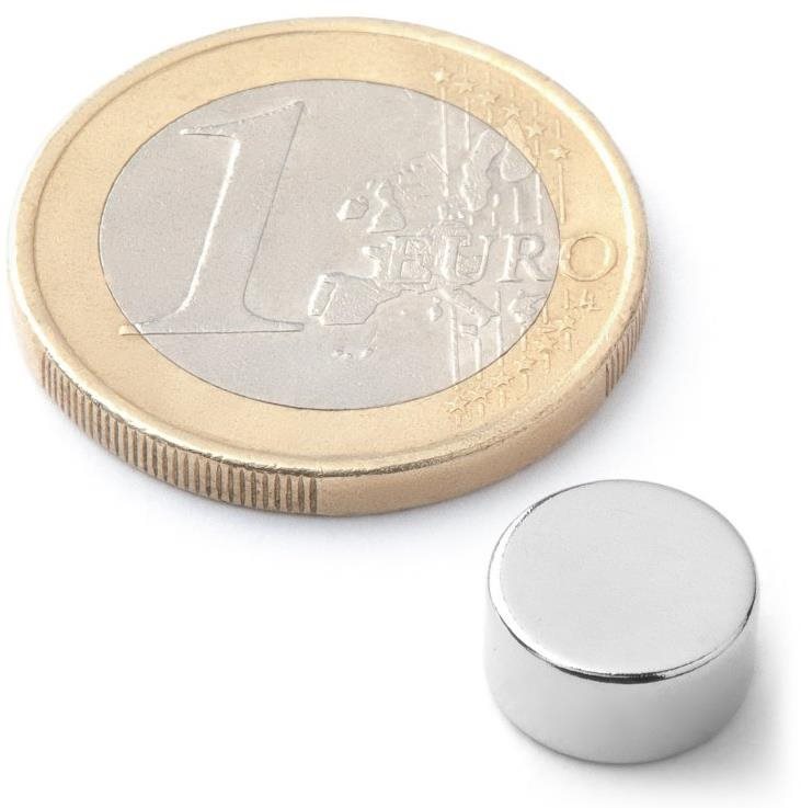 SOLLAU neodymový silný valec D 10 × 5 mm – balenie 10 ks