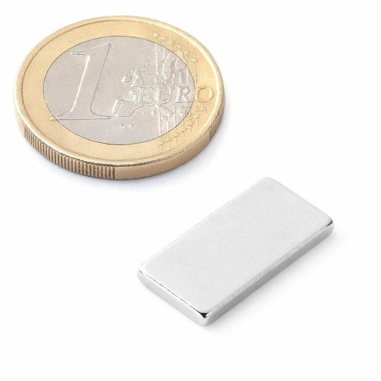 SOLLAU neodymový hrubý hranol 20 × 10 × 2 mm – balenie 5 ks