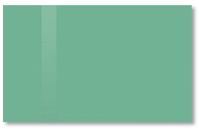 SOLLAU Sklenená magnetická tabuľa zelená veronesová 40 × 60 cm