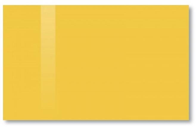 SOLLAU Sklenená magnetická tabuľa žltá exotická 60 × 90 cm
