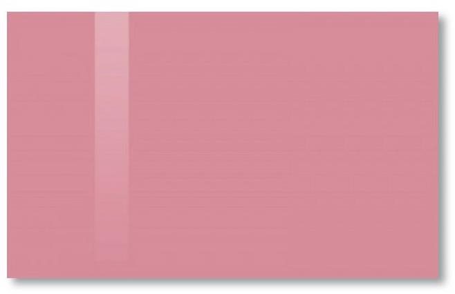 SOLLAU Sklenená magnetická tabuľa ružová perlová 60 × 90 cm