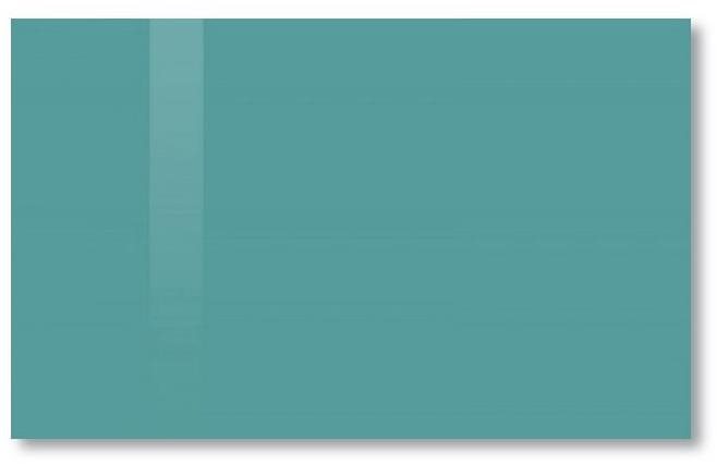 SOLLAU Sklenená magnetická tabuľa zelená smaragdová 60 × 90 cm
