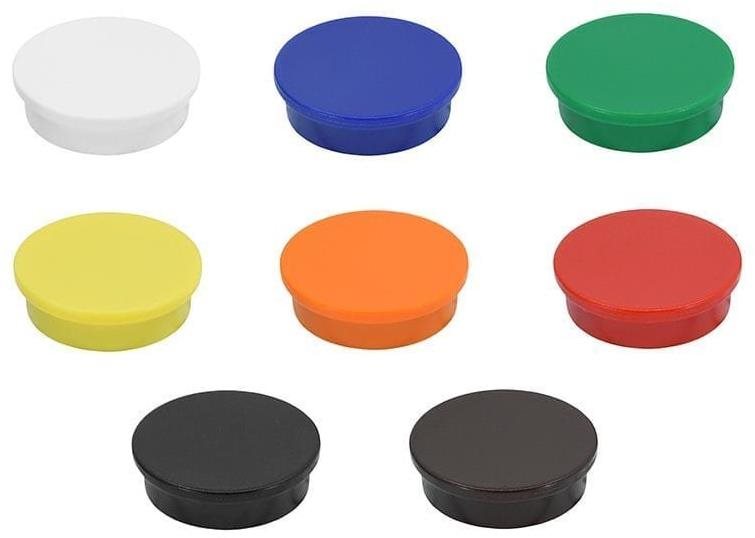 SOLLAU Kancelárské feritové magnety kruhové, 25 mm, 16 ks