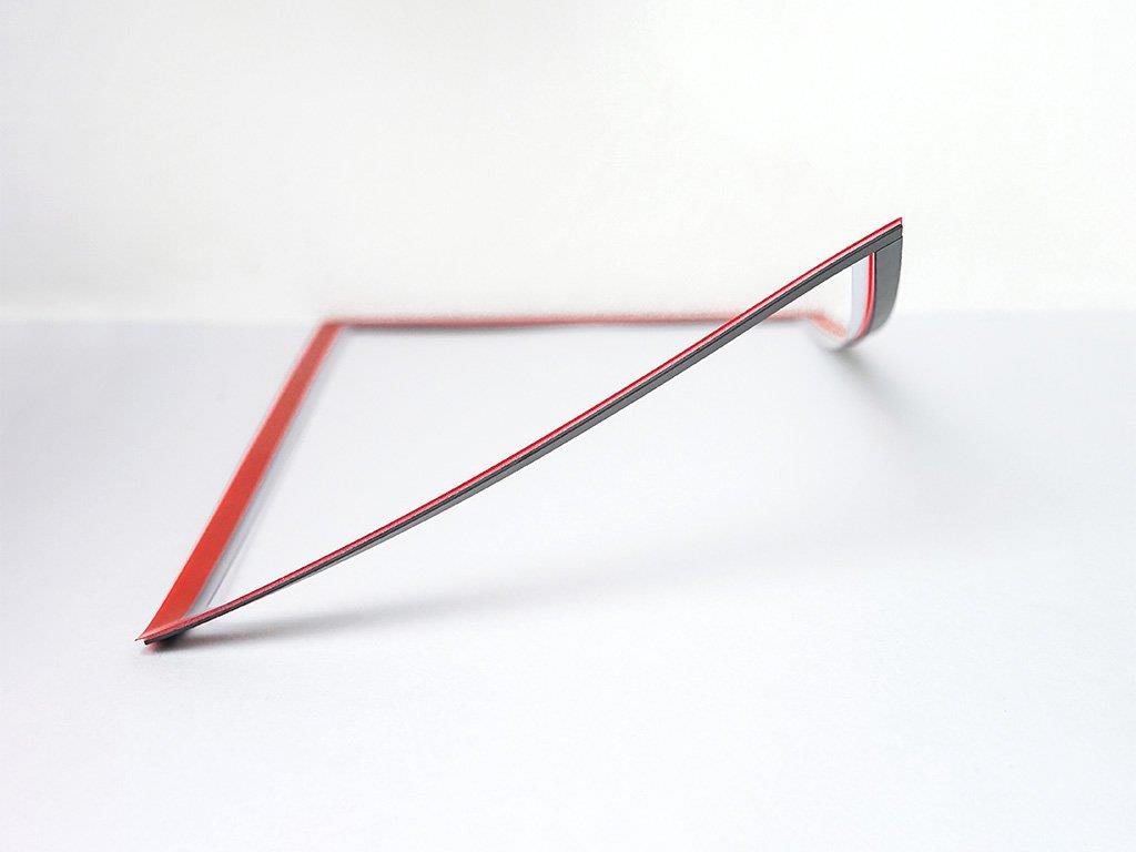 SOLLAU Magnetické vrecko A4 s výrezom – červené