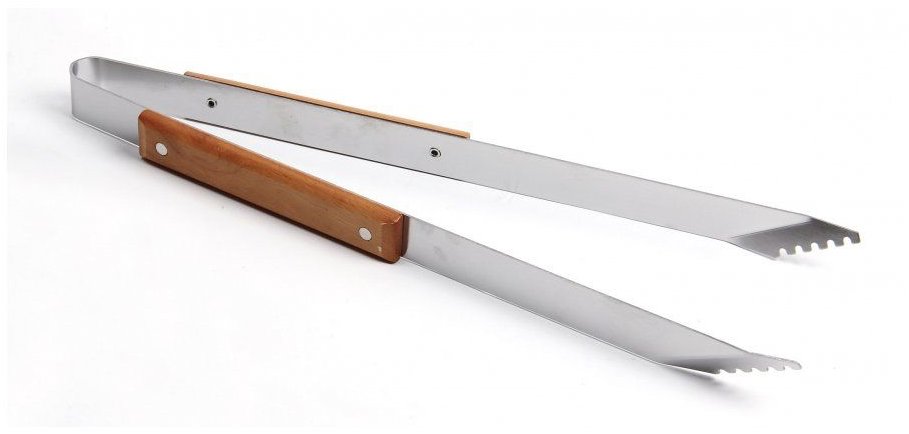SOMAGIC Grilovací kleště, nerez, dřevěná rukojeť, 40 cm