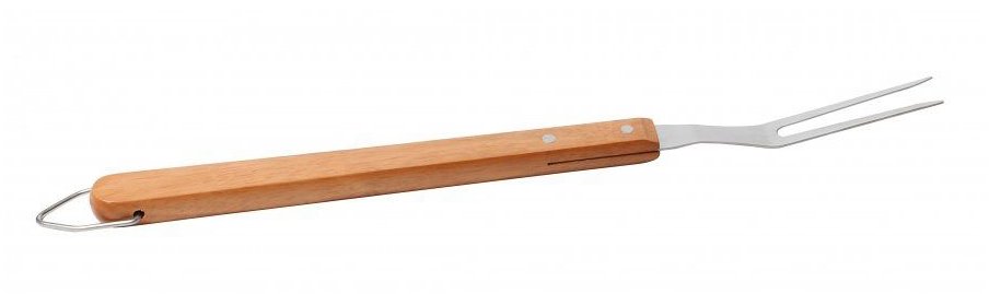SOMAGIC Grilovací vidlička, nerez, dřevěná rukojeť, 44 cm