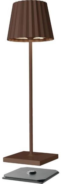 Sompex Stolná LED lampa Troll 2.0, hrdzavá