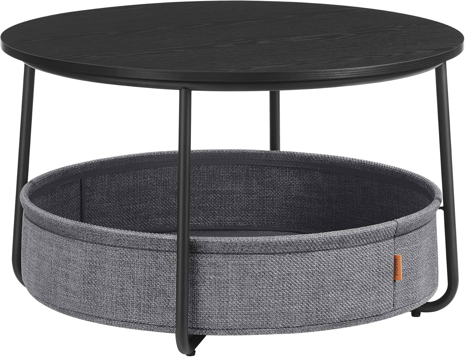 Sonigmics Vasagle Moris 02 Konferenčný stolík, 75 cm, čierny