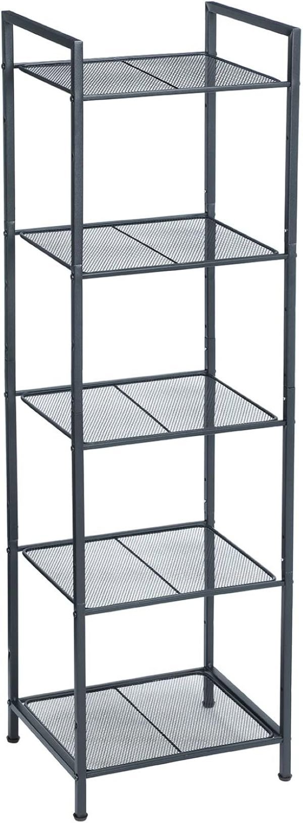 Songmics Regál Debra 128 cm černý