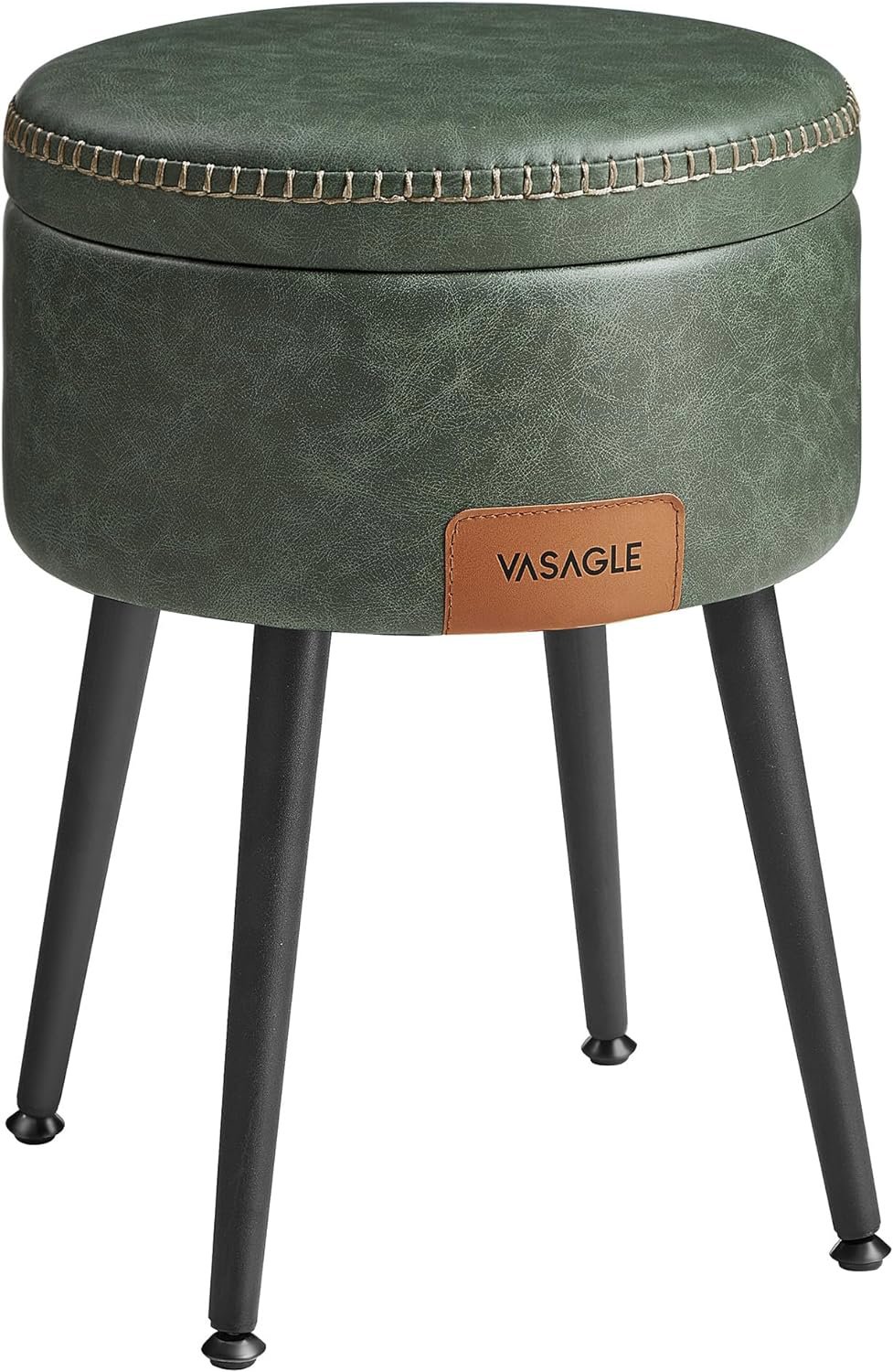 Songmics Vasagle Edgar Taburet s úložným priestorom zelený