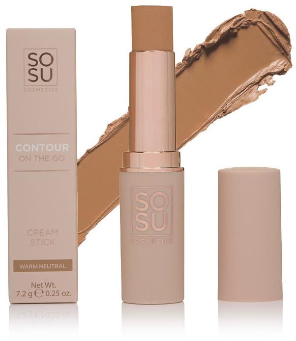 SOSU Cosmetics Contour On The Go Cream Stick, Warm Neutral