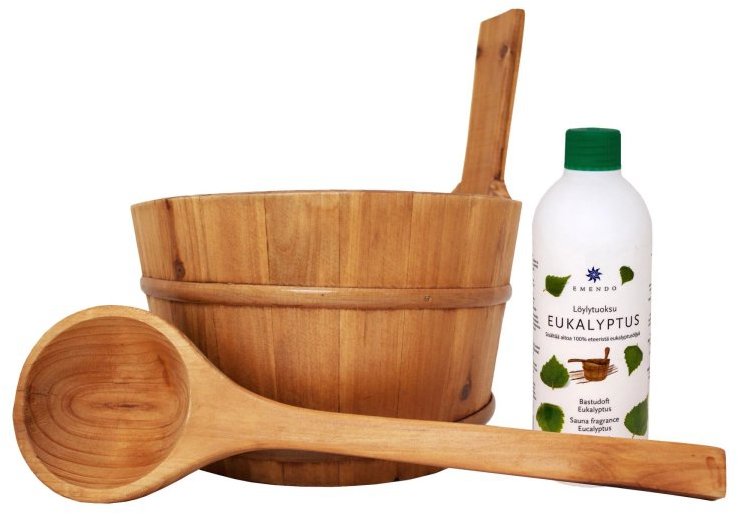 Emendo OY Vedro do sauny s vložkou, naberačka a aróma