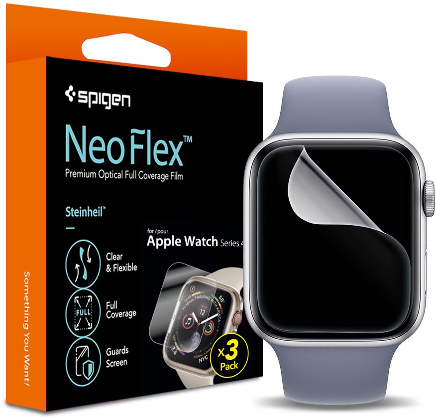 Spigen Film Neo Flex 3 Pack Apple Watch 9/8/7 (41 mm)/SE 2022/6/SE/5/4 (40 mm)