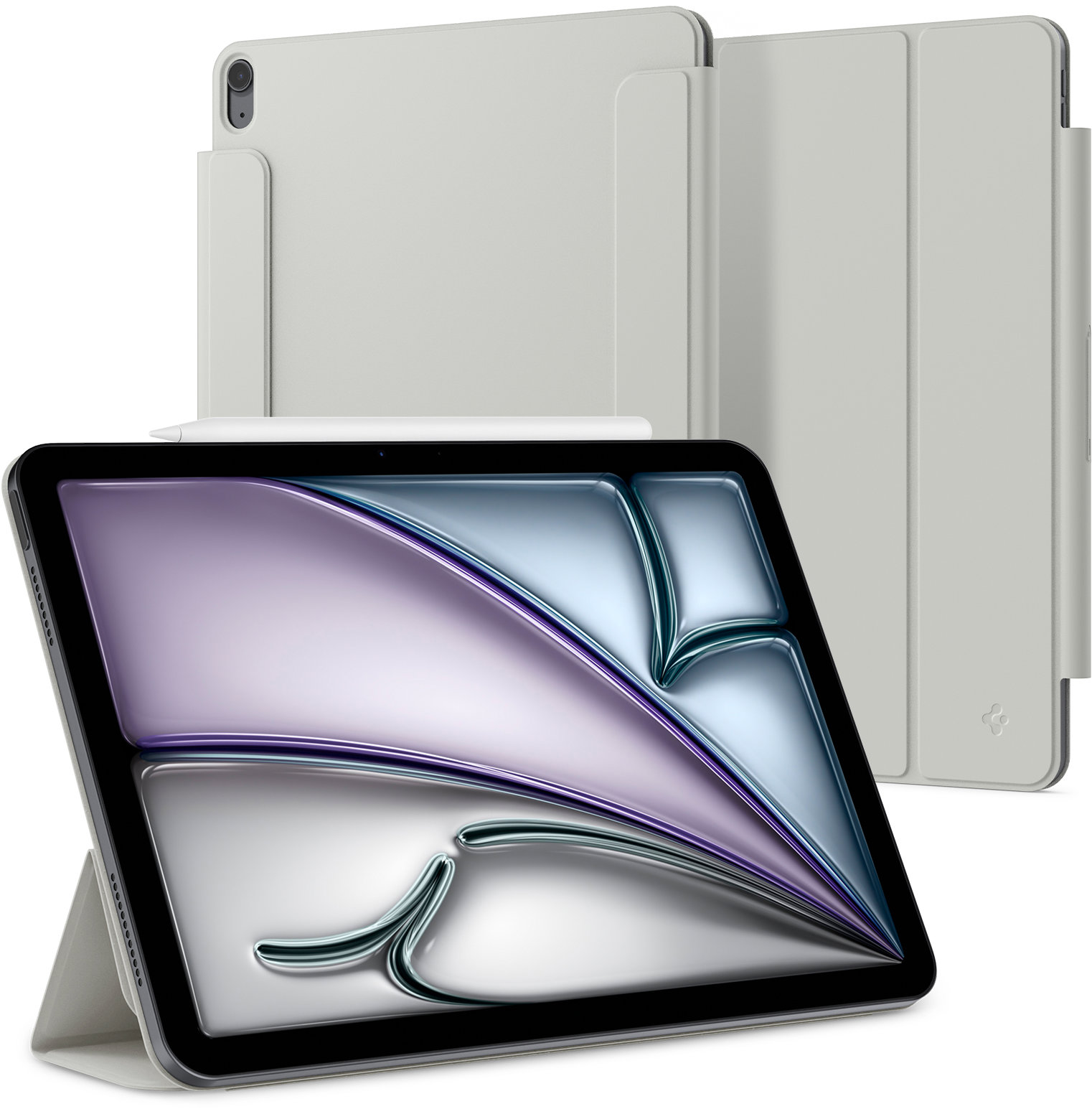 Spigen Air Skin Folio OneTap gray iPad Air 13" 2024