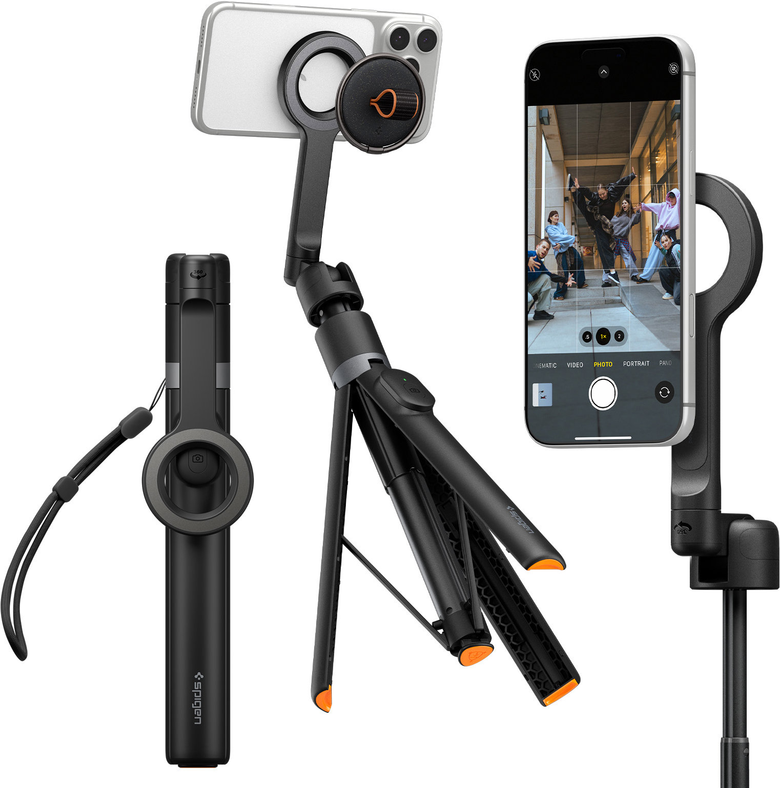 Spigen MagSafe Tripod Selfie Stick Black