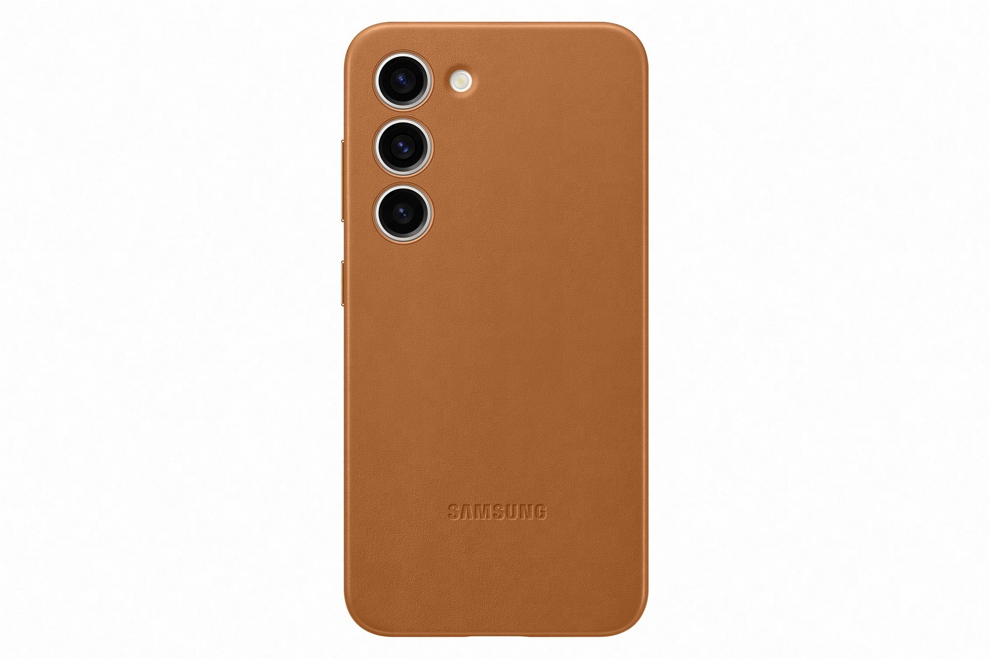 Samsung Galaxy S23 Kožený zadný kryt Camel