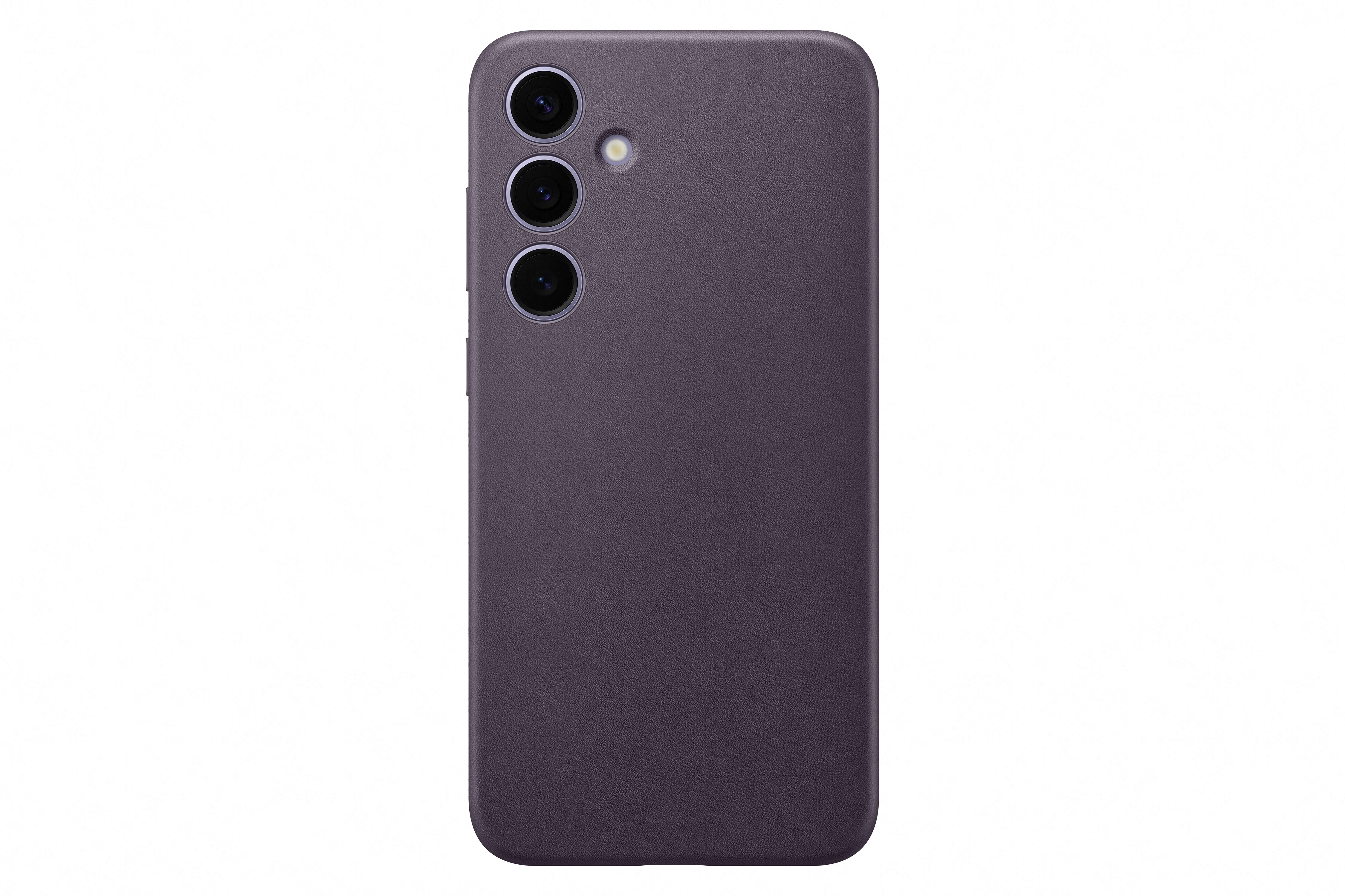 Samsung Galaxy S24+ Zadný kryt z vegánskej kože Dark Violet