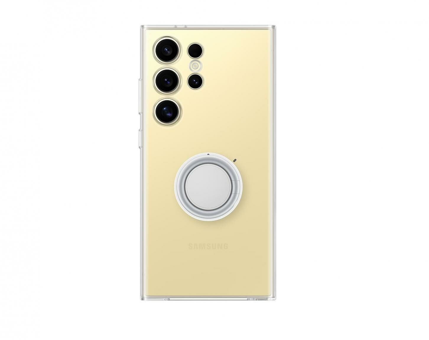 Samsung Galaxy S24 Ultra Priehľadný kryt s odnímateľnou príchytkou na príslušenstvo Transparent
