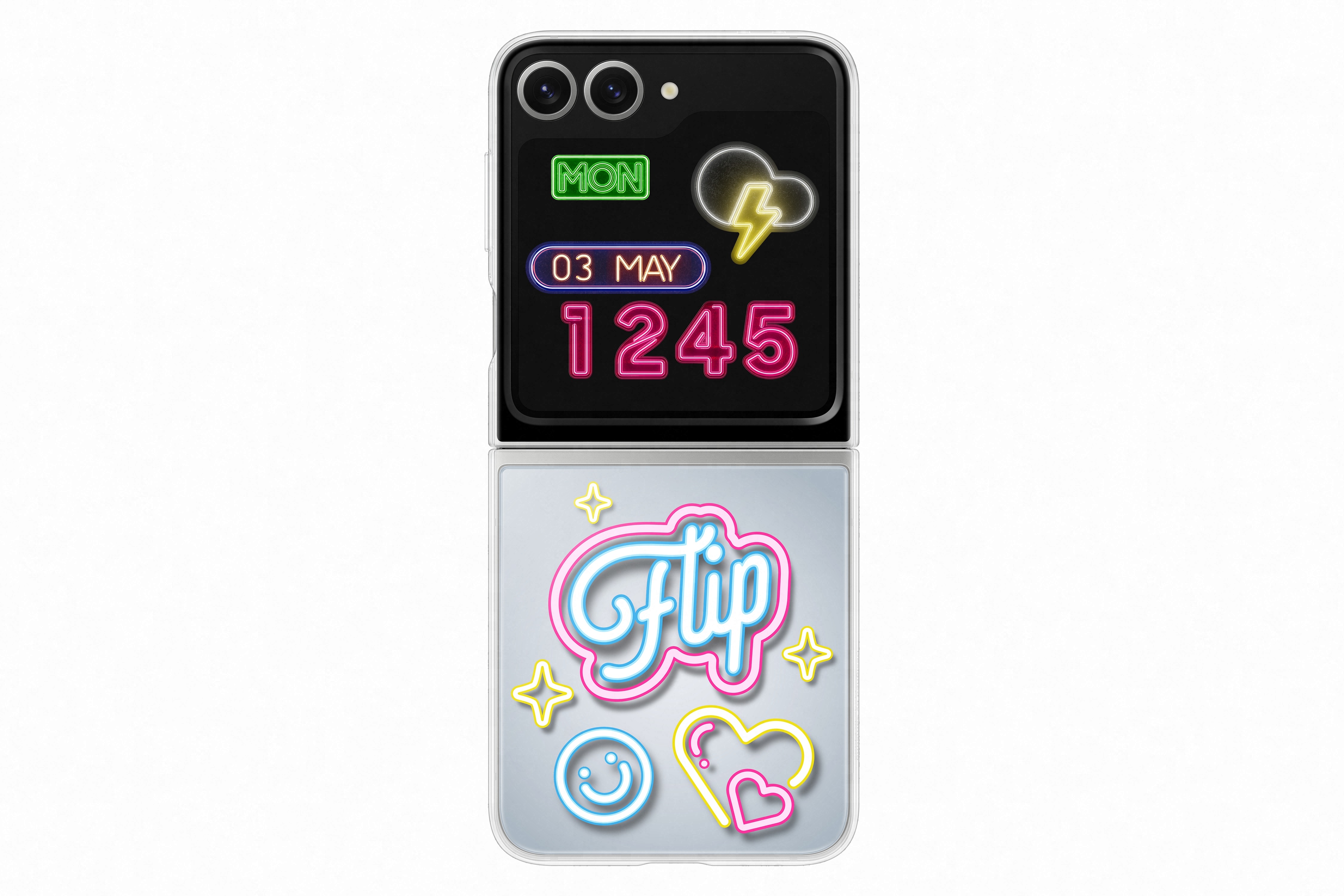 Samsung Galaxy Z Flip6 Dizajnový kryt Flipsuit Transparent