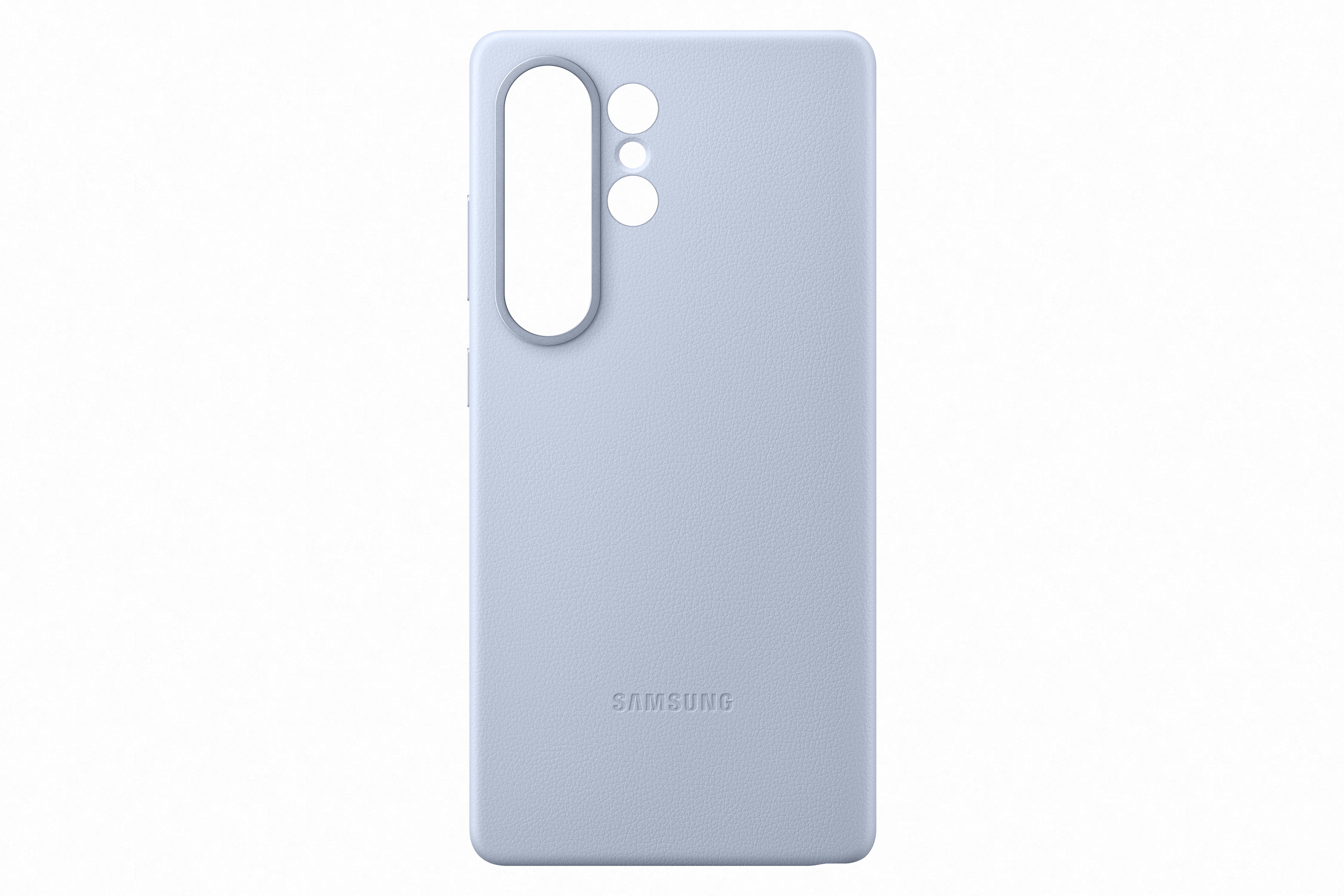 Samsung Galaxy S25 Ultra Zadný kryt z vegánskej kože Light Blue