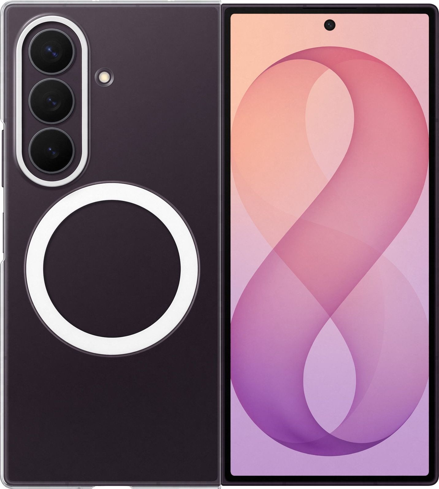 Samsung Galaxy Z Fold8 Ultra Průhledný kryt s magnetem Transparent