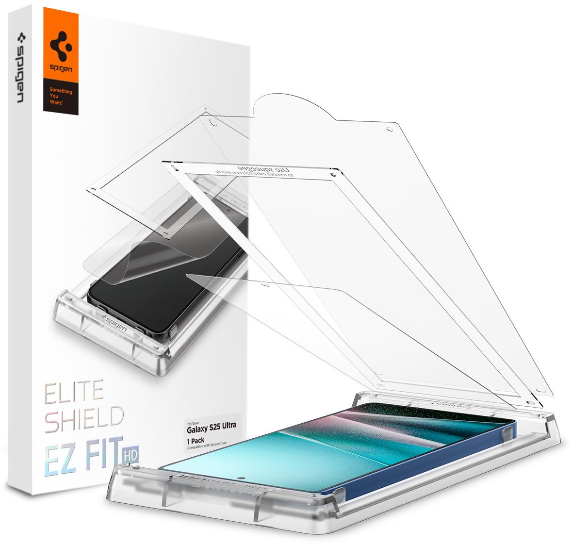 Spigen EliteShield EZ Fit HD 1 Pack Samsung Galaxy S 2025 Ultra