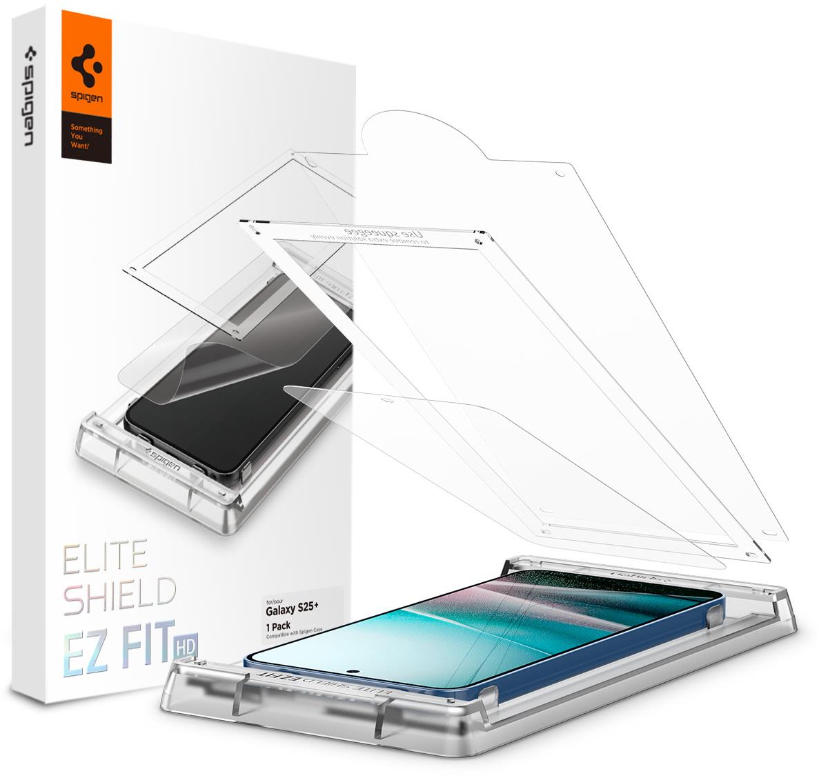 Spigen EliteShield EZ Fit HD 1 Pack Samsung Galaxy S 2025+