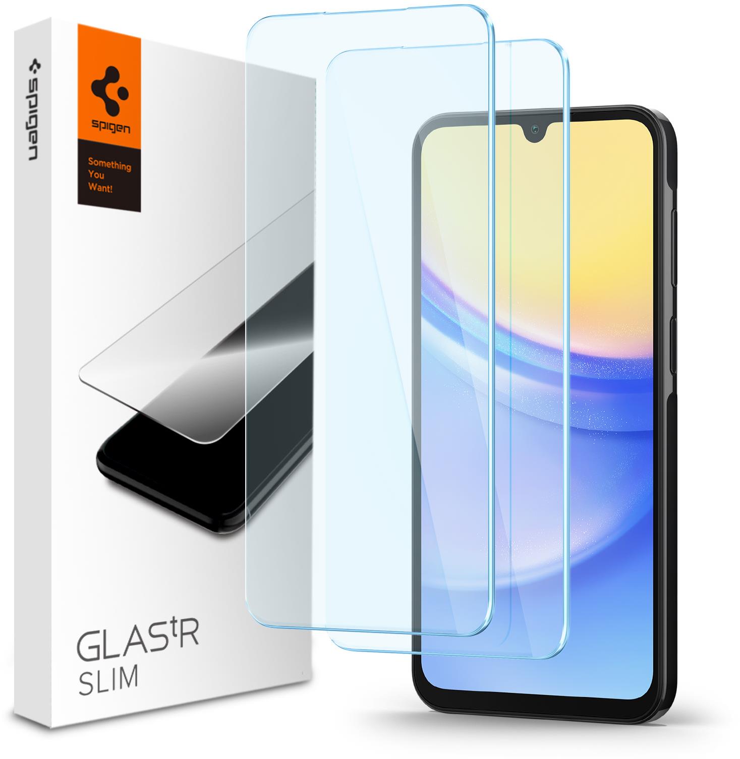 Spigen Glass tR Slim 2 Pack Samsung Galaxy A25 5G/Galaxy A15/Galaxy A15 5G