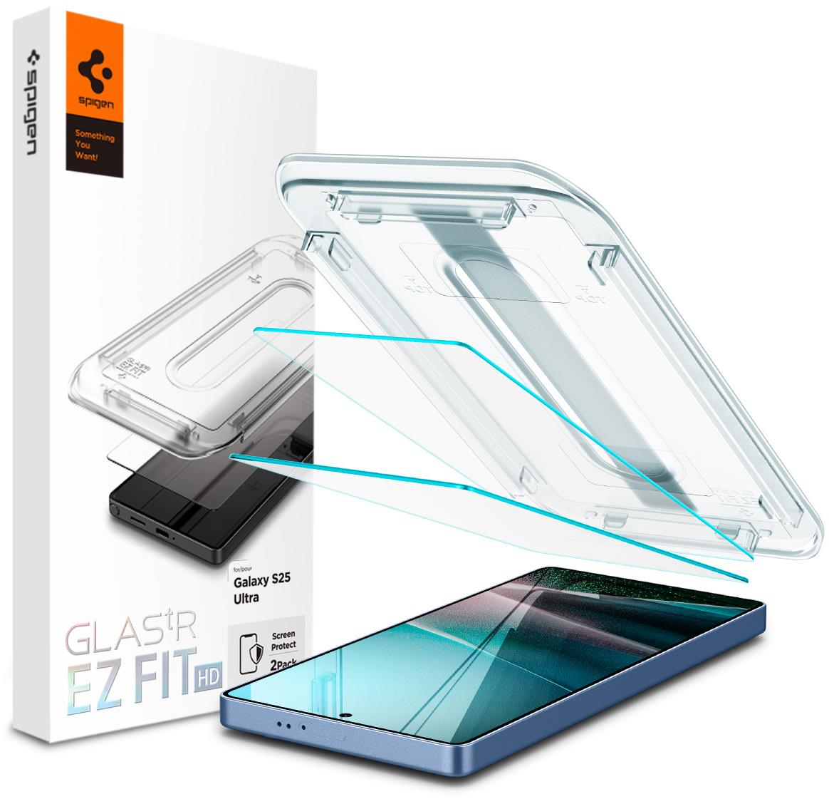Spigen Glass tR EZ Fit HD 2 Pack Transparency Samsung Galaxy S 2025 Ultra
