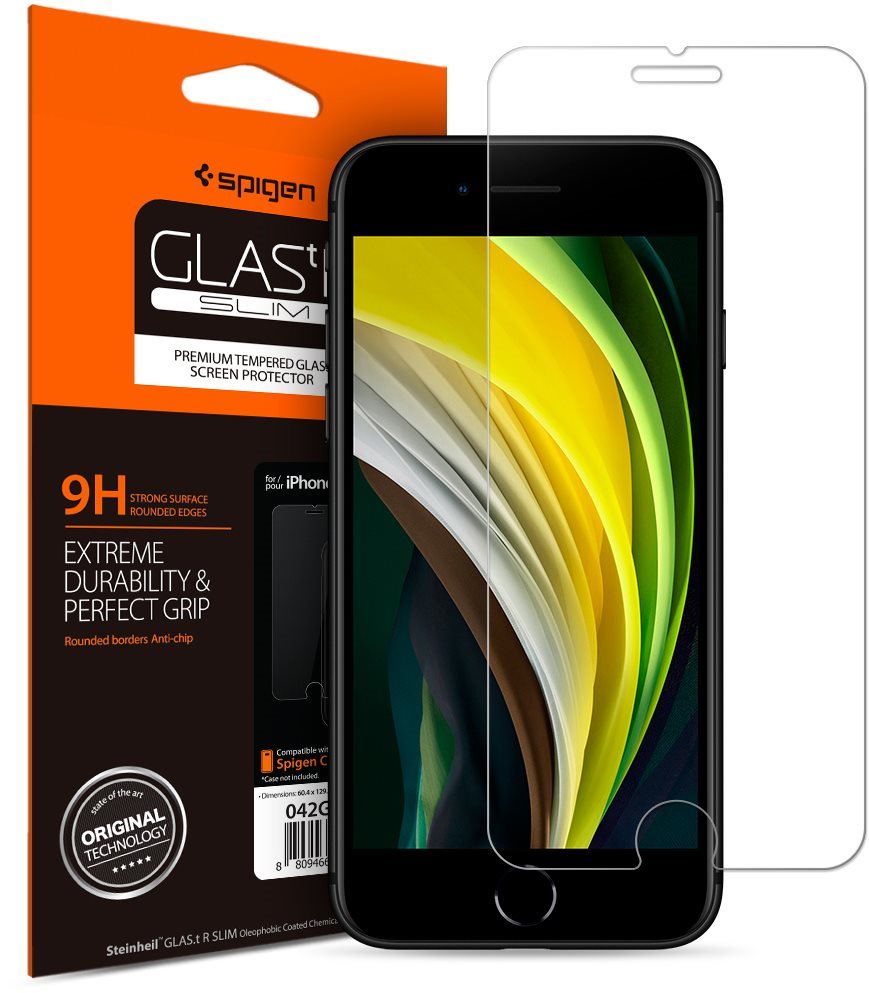 Spigen Glas.tR SLIM HD 1 Pack iPhone SE 2022/SE 2020/8/7