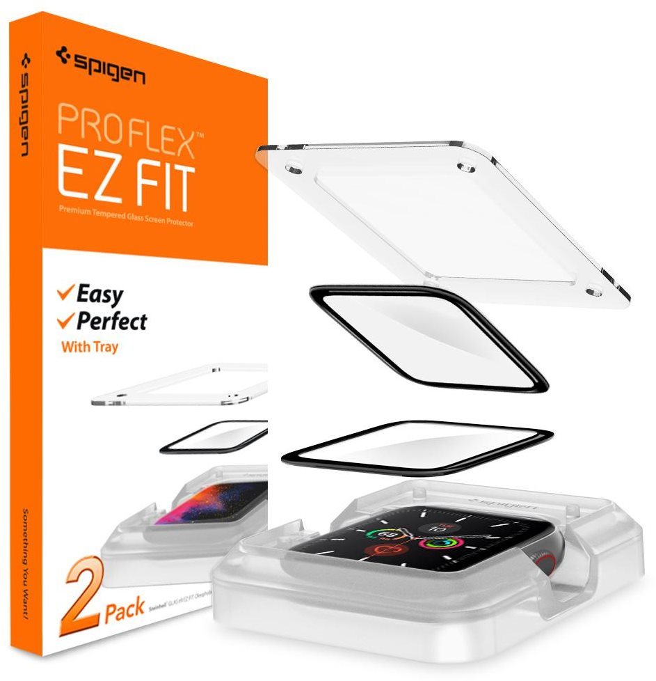 Spigen Pro Flex EZ Fit 2 Pack Apple Watch SE 2022/6/SE/5/4 (44 mm)