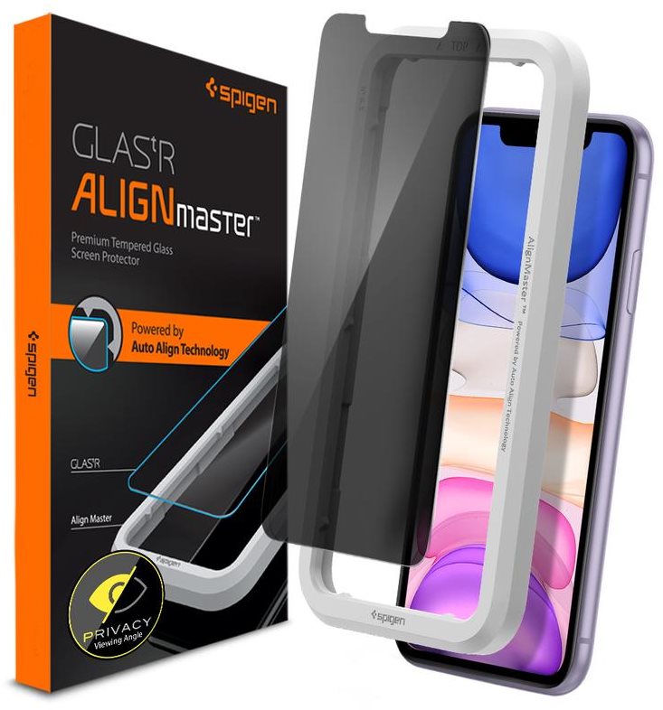 Spigen AlignMaster Privacy 1 Pack iPhone 11