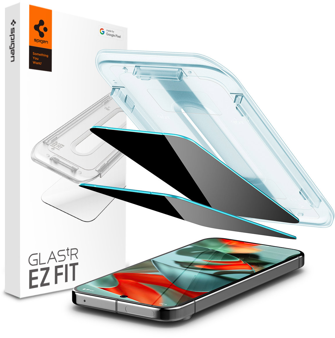 Spigen Glass tR EZ Fit Privacy 2 Pack - Google Pixel 9/10 Pro XL