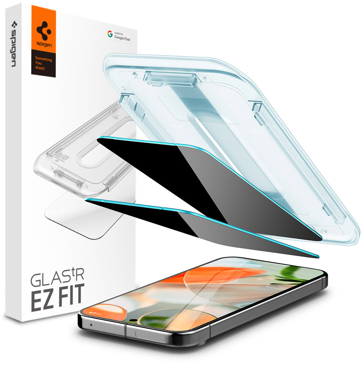 Spigen Glass tR EZ Fit Privacy 2 Pack - Google Pixel 9/10 Pro/9/10