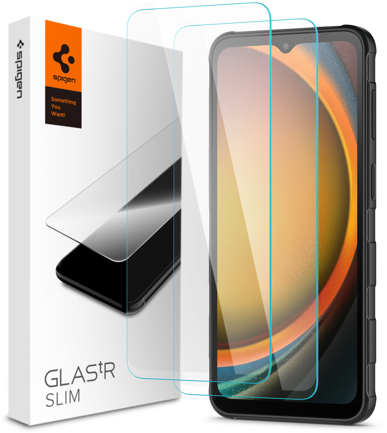 Spigen Glass tR Slim 2 Pack Samsung Galaxy XCover 7 Pro/ 7