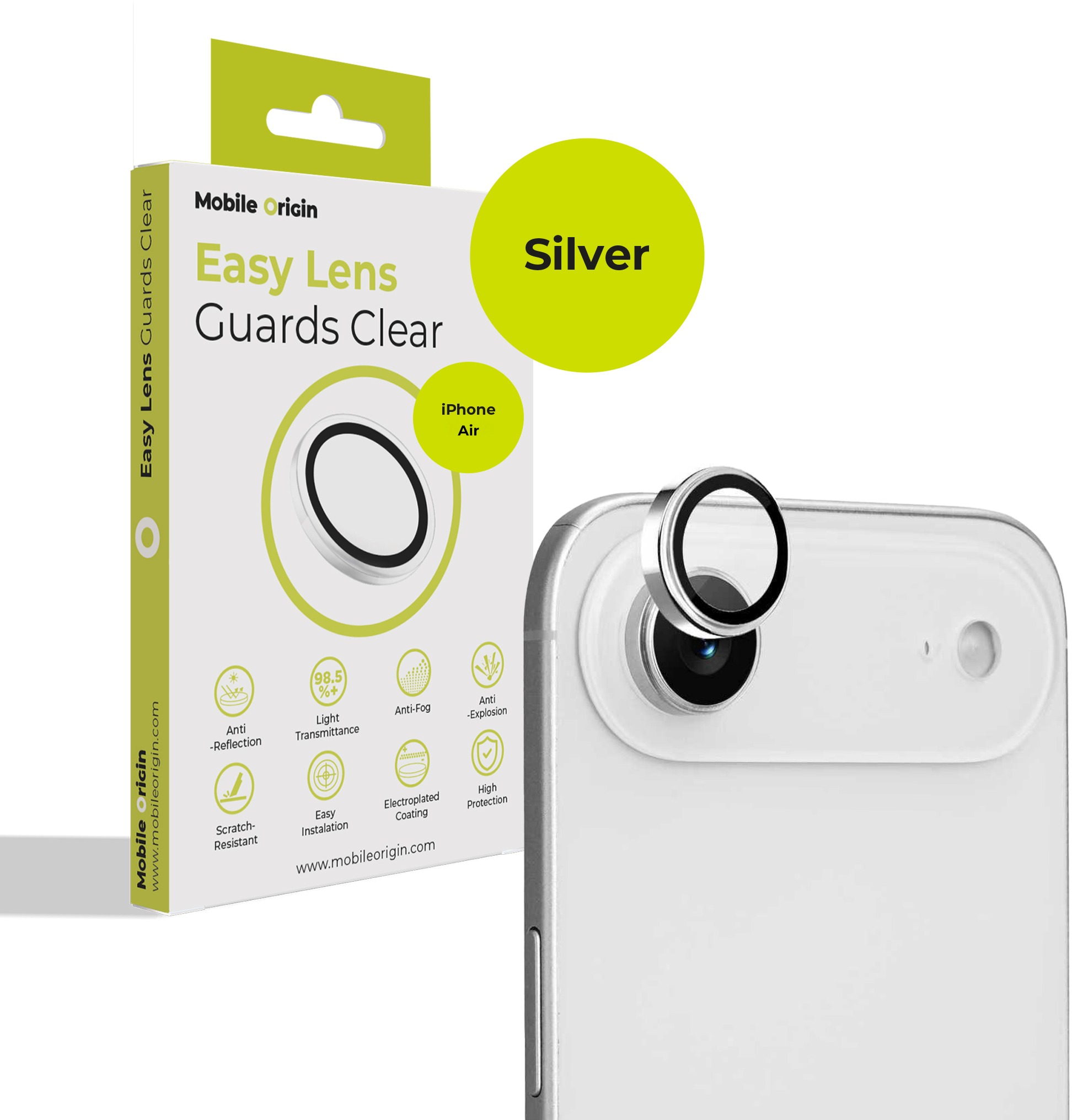 Mobile Origin Easy Lens Guards, clear- iPhone Air