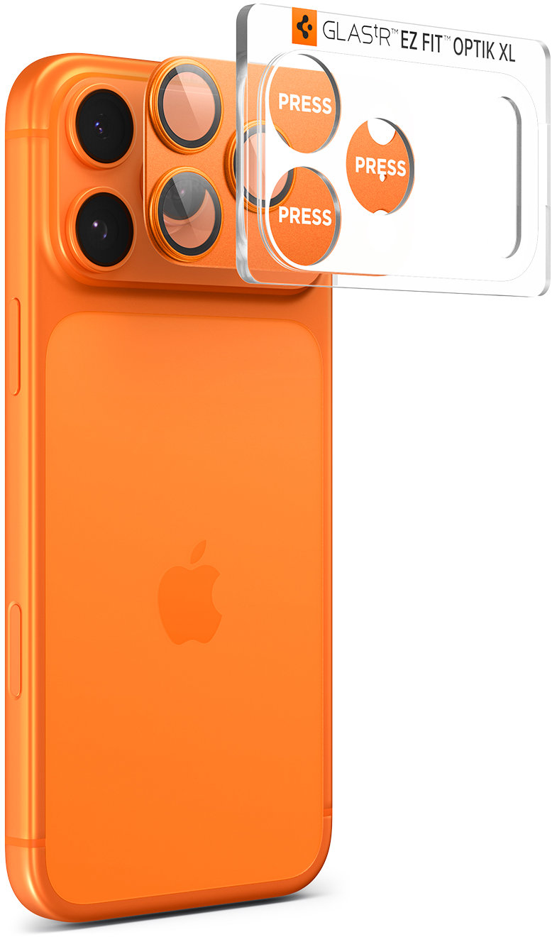 Spigen Glass TR EZ Fit Optik Pro XL 1 Pack Orange iPhone 17 Pro Max