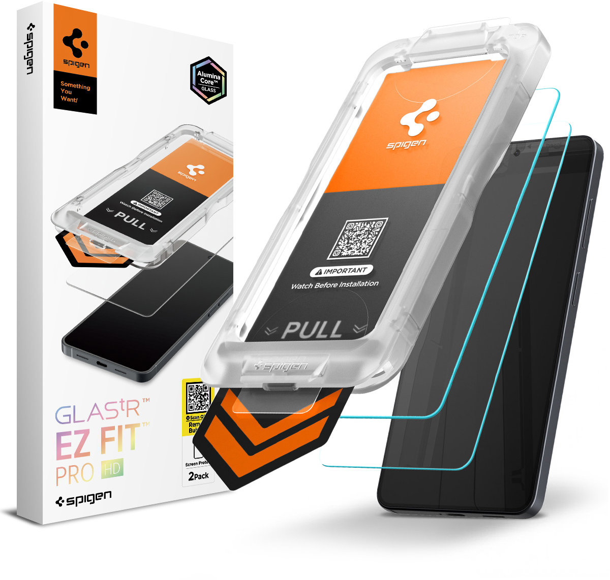 Spigen Glass TR EZ Fit Pro HD 2 Pack Transparency Samsung Galaxy S26+