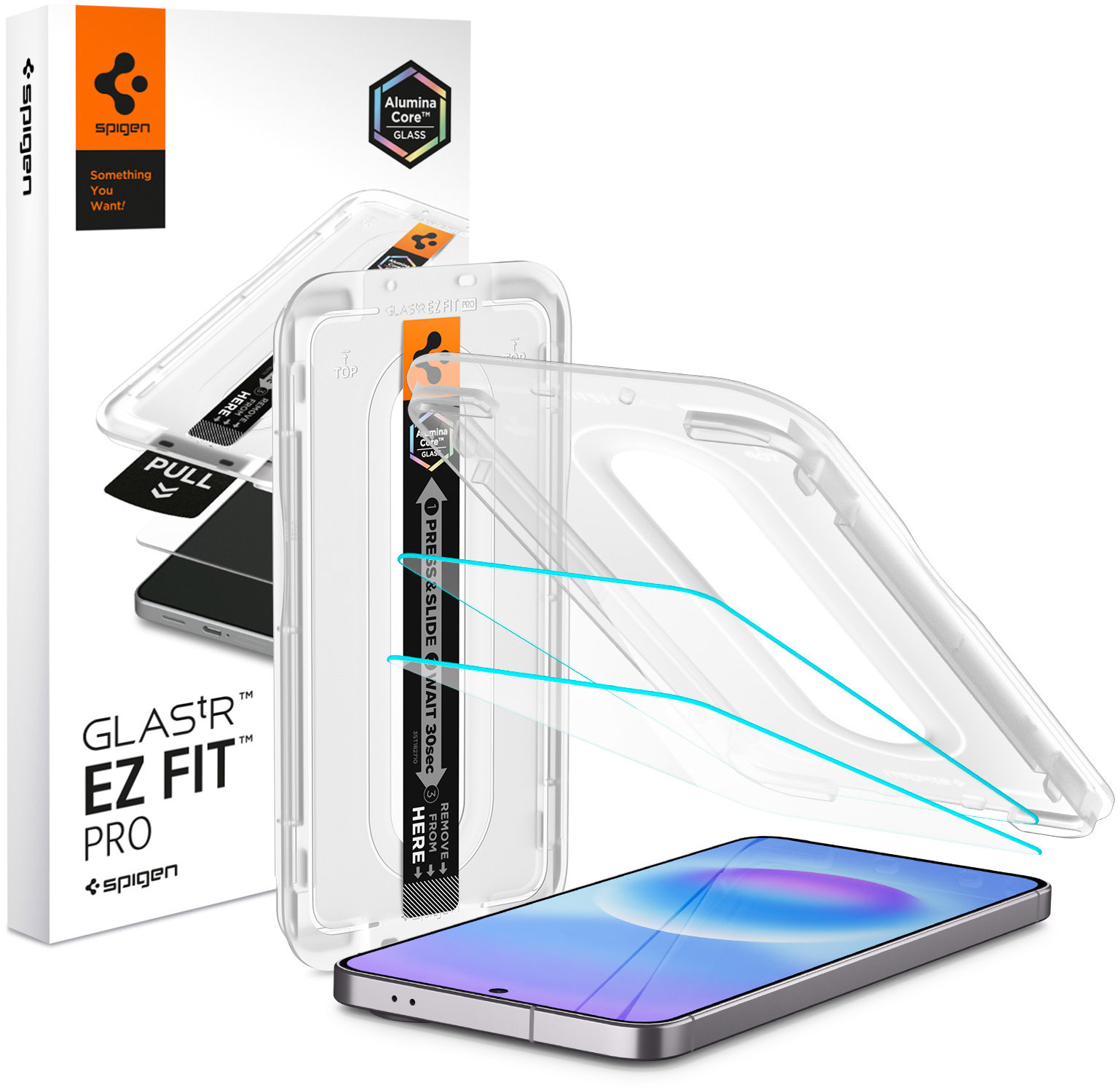 Spigen Glass tR EZ Fit Pro 2 Pack Samsung Galaxy A57 5G