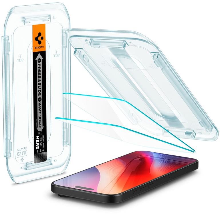 Spigen Glass tR EZ Fit 2 Pack transparency iPhone 16 Pro Max/17 Pro Max