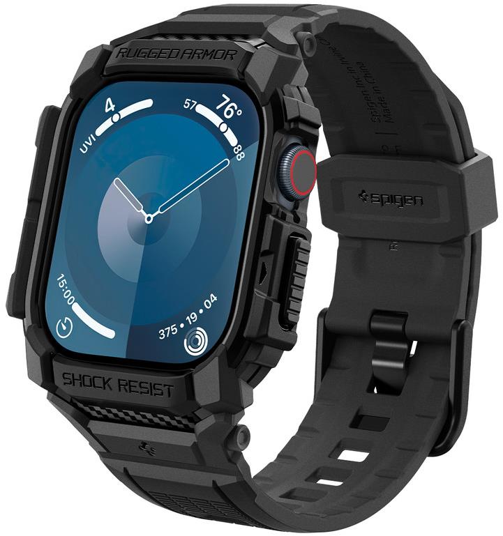 Spigen Rugged Armor Pro Matte Black Apple Watch 10 46 mm