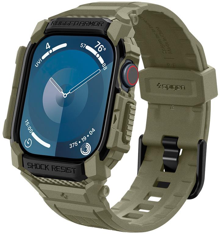 Spigen Rugged Armor Pro Vintage Khaki Apple Watch 10 46 mm