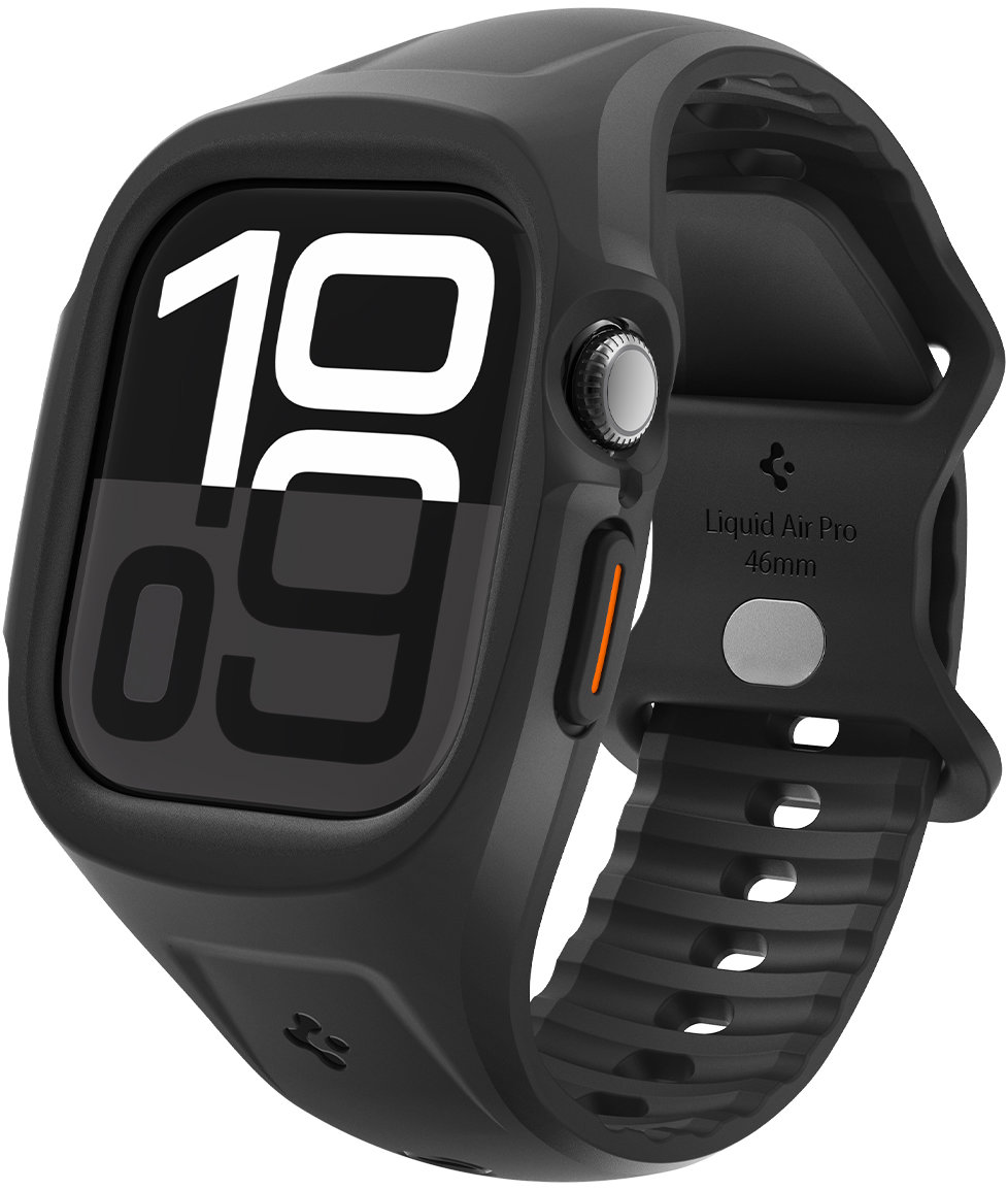 Spigen Liquid Air Pro Matte Black Apple Watch 10 46 mm