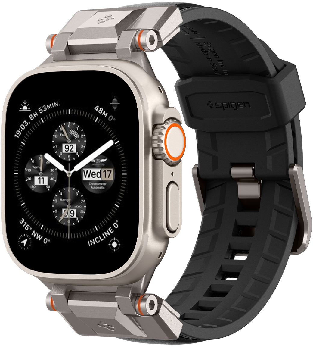 Spigen DuraPro Armor Black AW Ultra 2/1 49 mm / 9/8/7 45 mm / SE/6/5/4 44 mm / 3/2/1 42 mm