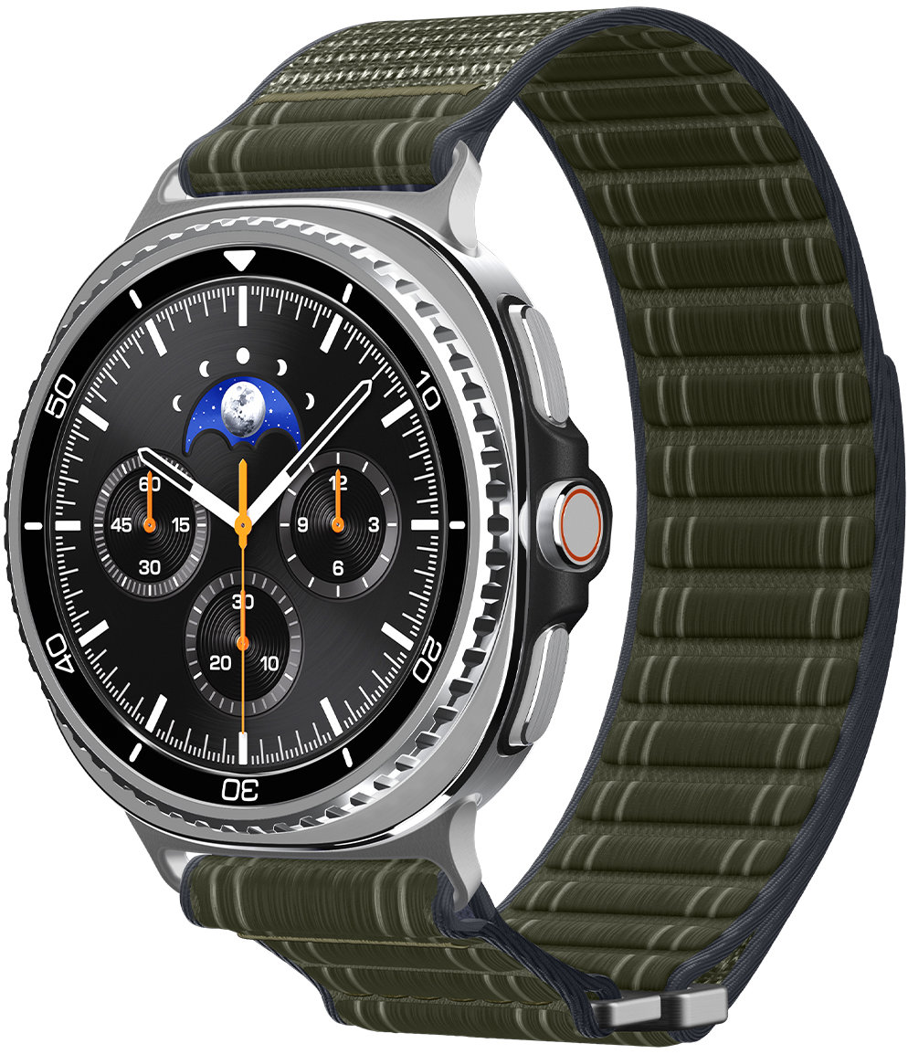 Spigen Fabric Band Hook a Loop Samsung Galaxy Watch 8 46 mm/44 mm/40 mm Green